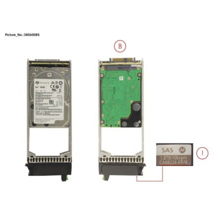 38060085 - DX S3.S4 HD DRIVE 2.5  1.8TB 10K