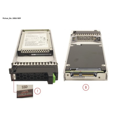 38061809 - DX S3.S4 SED SSD 2.5  3.84TB DWPD1 12G
