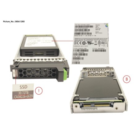 38061280 - DX S3.S4 SSD SAS 2.5  30.72TB 12G