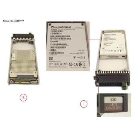 38061997 - DX S3.S4 SED SSD 2.5  3.84TB DWPD1 12G