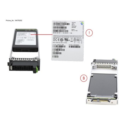 34076252 - DX S3.S4 SSD SAS 2.5  1.92TB 12G