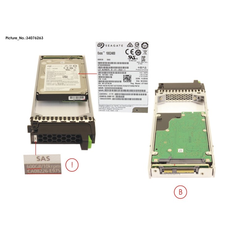 34076263 - DX S3.S4 HD DRIVE 2.5  600GB 10K