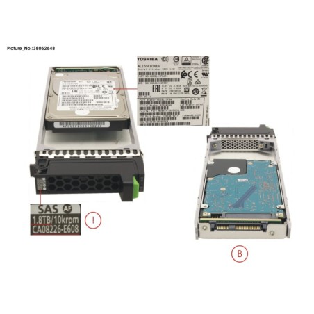 38062648 - DX HD DRIVE 2.5  1.8TB 10K