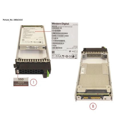 38063434 - DX S3.S4 SSD SAS 2.5  400GB 12G