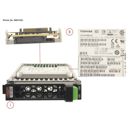 38047603 - DXS3 MLC SSD 2.5  400GB SAS3 X1