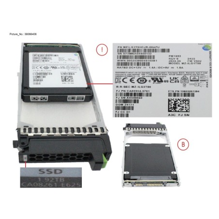 38066406 - DX.AF SSD SAS 2.5  1.92TB 12G
