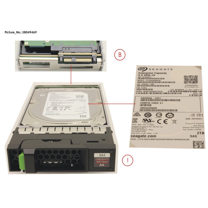 38049469 - DX S4 HD DRIVE 3.5   2TB 7.2K