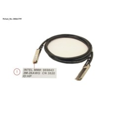 38063799 - INTEL COP. CABLE. 100GB.S. QSFP.LSZH. 3M