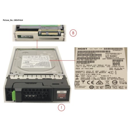 38049464 - DX S4 HD DRIVE 3.5   4TB 7.2K