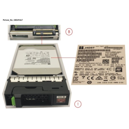 38049467 - DX S4 HD DRIVE 3.5   8TB 7.2K AF
