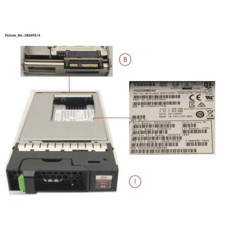 38049514 - DX S4 MLC SSD SAS 3.5  400GB 12G