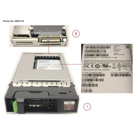 38059196 - DX MLC SSD SAS 3.5  3.84TB 12G