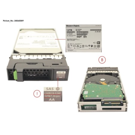 38060089 - DX S3.S4 SED NLSAS 12TB 7.2 3.5 X1