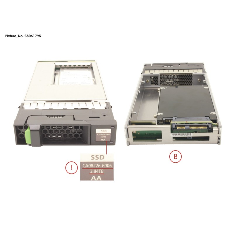 38061795 - DX S3.S4 SED SSD 3.5  3.84TB DWPD1 12G