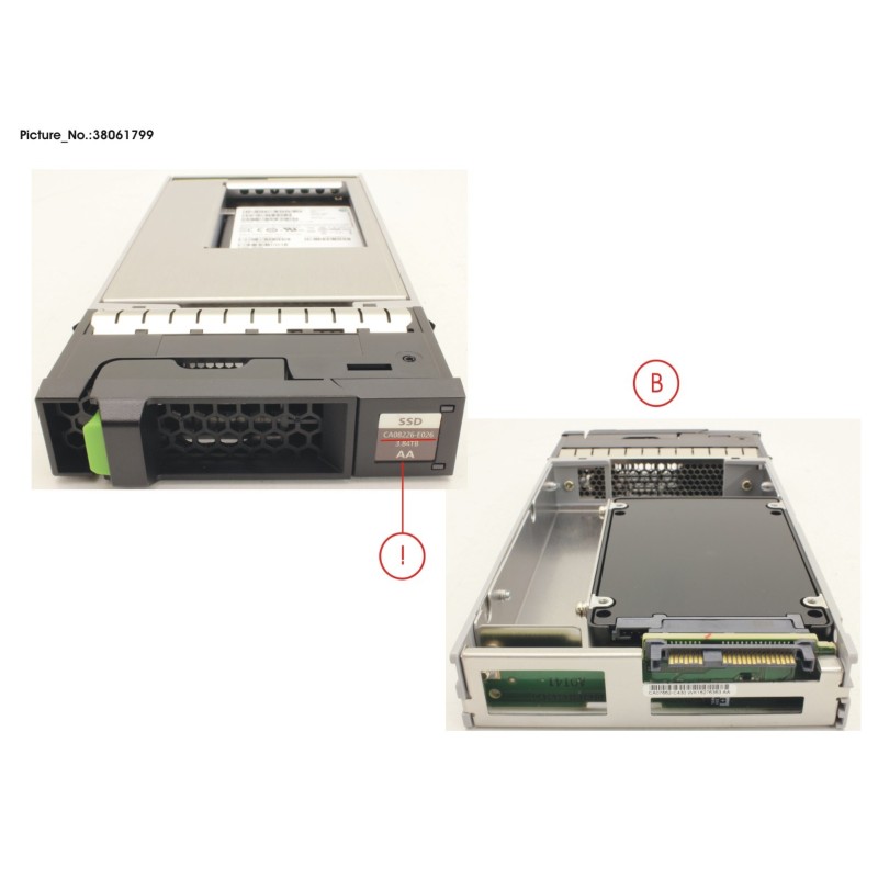 38061799 - DX S3.S4 SSD SAS 3.5  3.84TB DWPD1 12G