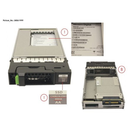 38061999 - DX S3.S4 SSD SAS 3.5  400GB DWPD10 12G