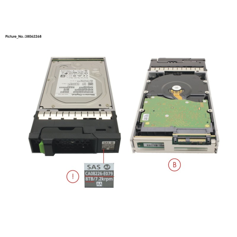 38062268 - DX S3.S4 SED NLSAS 8TB 7.2 3.5  X1