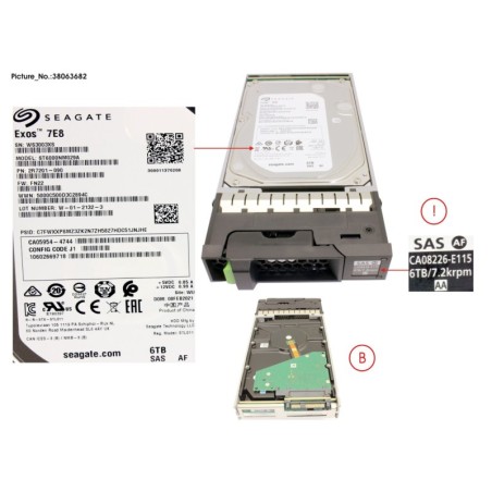 38063682 - DX NLSAS HD DRIVE 3.5 6TB 7.2K