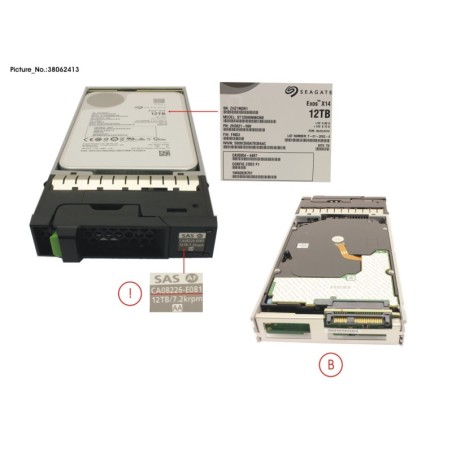 38062413 - DX FIPS NLSAS HD DRIVE 3.5  12TB 7.2K