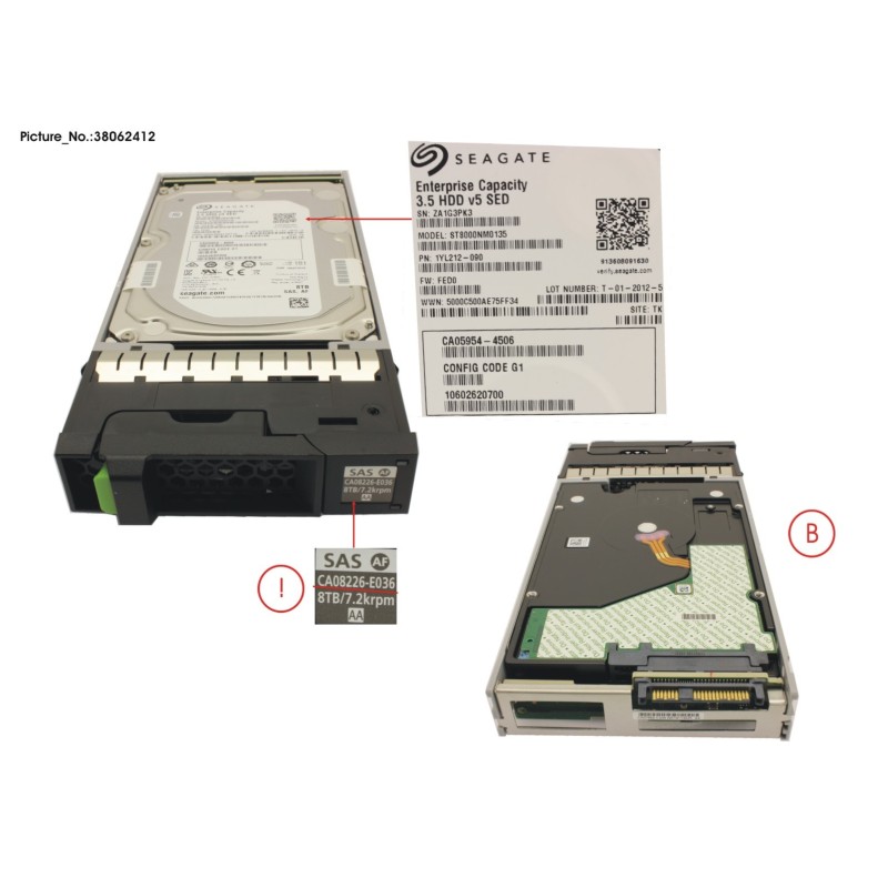 38062412 - DX FIPS NLSAS HD DRIVE 3.5  8TB 7.2K