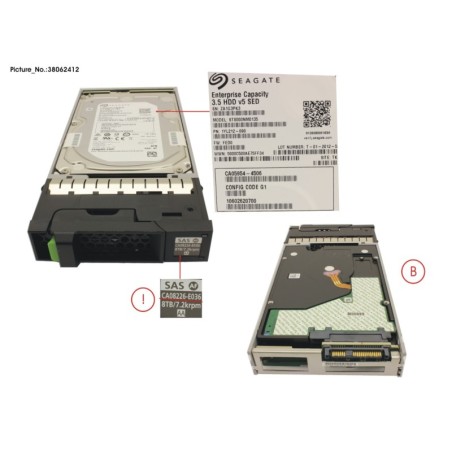 38062412 - DX FIPS NLSAS HD DRIVE 3.5  8TB 7.2K