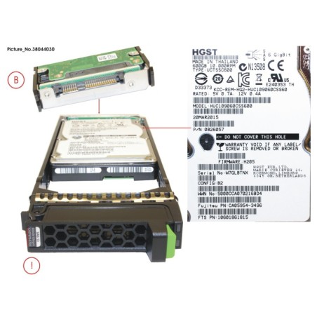 38044030 - DX S3 HD DRIVE 2.5   600GB 10KRPM X1