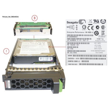 38044036 - DX S3 HD DRIVE 2.5   1.2TB 10KRPM X1