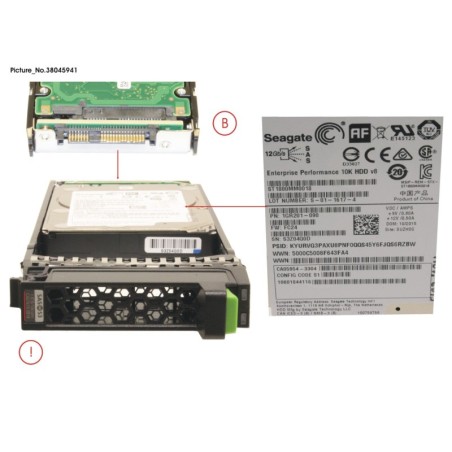 38045941 - DX S3 HD DRIVE 2.5  1.8TB 10K AF