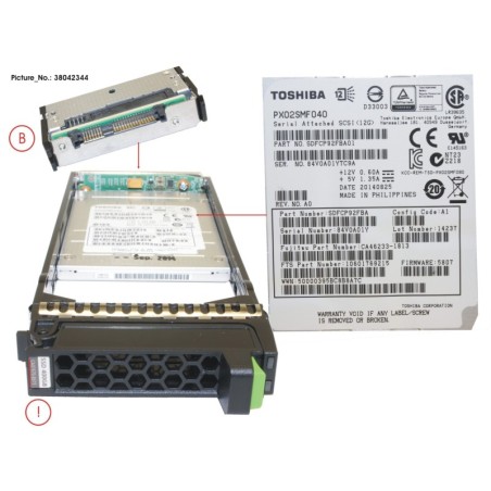 38042344 - DX S3 MLC SSD 2.5  400GB SAS3 X1