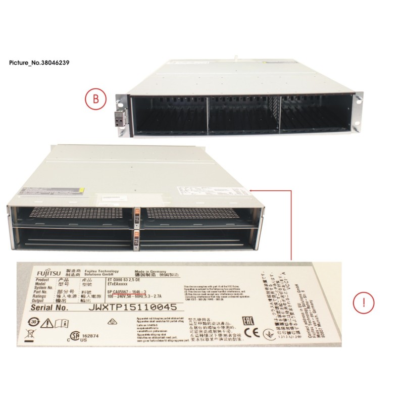 38046239 - DX60 S3 2.5  SPARE DE