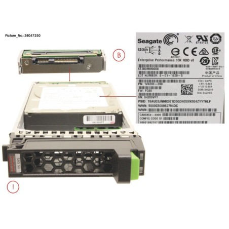38047250 - DX S3 HD DRIVE 2.5   300GB 10KRPM X1