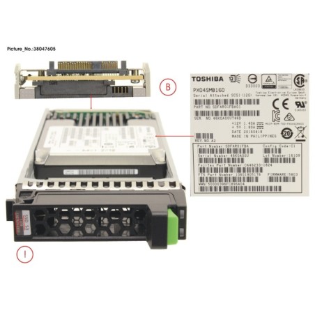 38047605 - DXS3 MLC SSD  2.5   1.6TB X1
