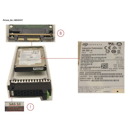 38049697 - DX S3 HD DRIVE 2.5   300GB 10KRPM X1