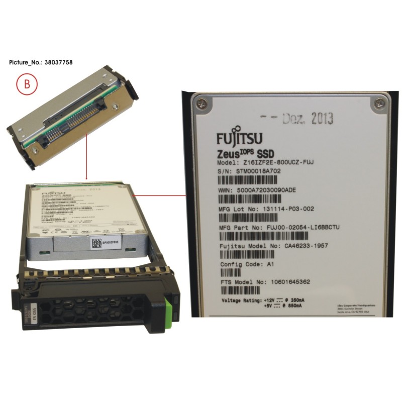 38037758 - DX S3 SSD MLC 2.5  800GB X1