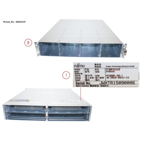 38042339 - DX60 S3 3.5  Drive Encl.(DE) wo PSU.IOM