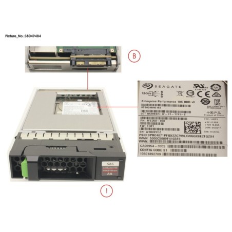 38049484 - DX60 S4 HD DRIVE 3.5 900GB 10K