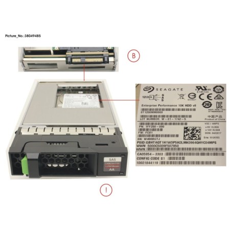 38049485 - DX60 S4 HD DRIVE 3.5 1.2TB 10K