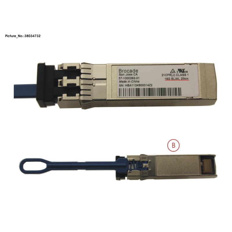 38034732 - BR SFP. LWL (SMF). 16GB.S 25KM