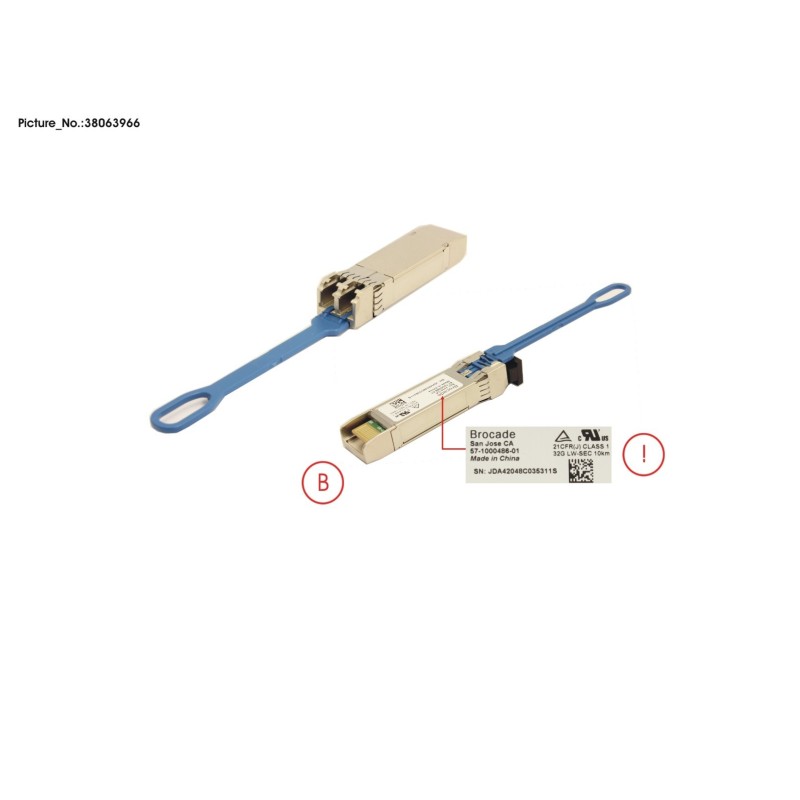 38063966 - FRU.SFP+.LWL.32G.10KM.1-PK.BR.SECURE