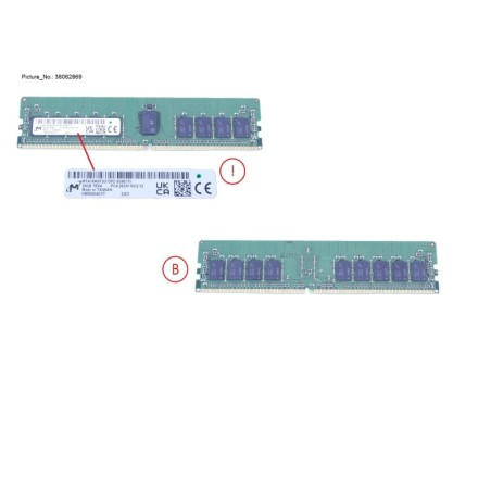 38062869 - 16GB (1X16GB) 1RX4 DDR4-2933 R ECC