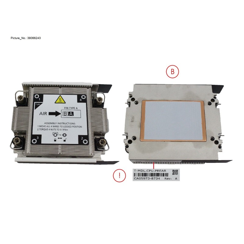 38066243 - PERFORMANCE HEATSINK REAR