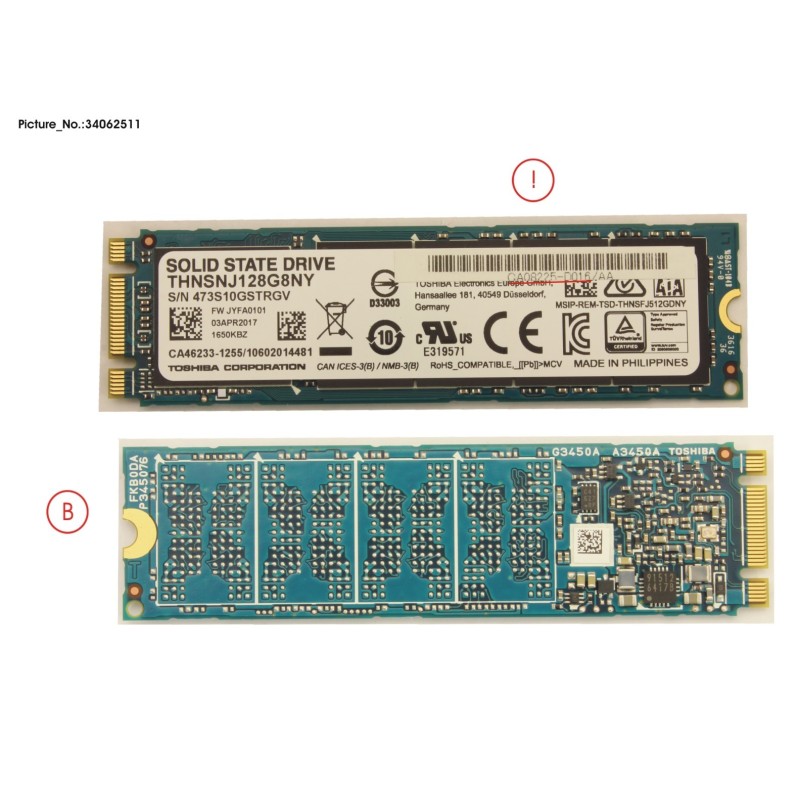 34062511 - DX1.200 S4 SPARE BUD (M.2.128GB)