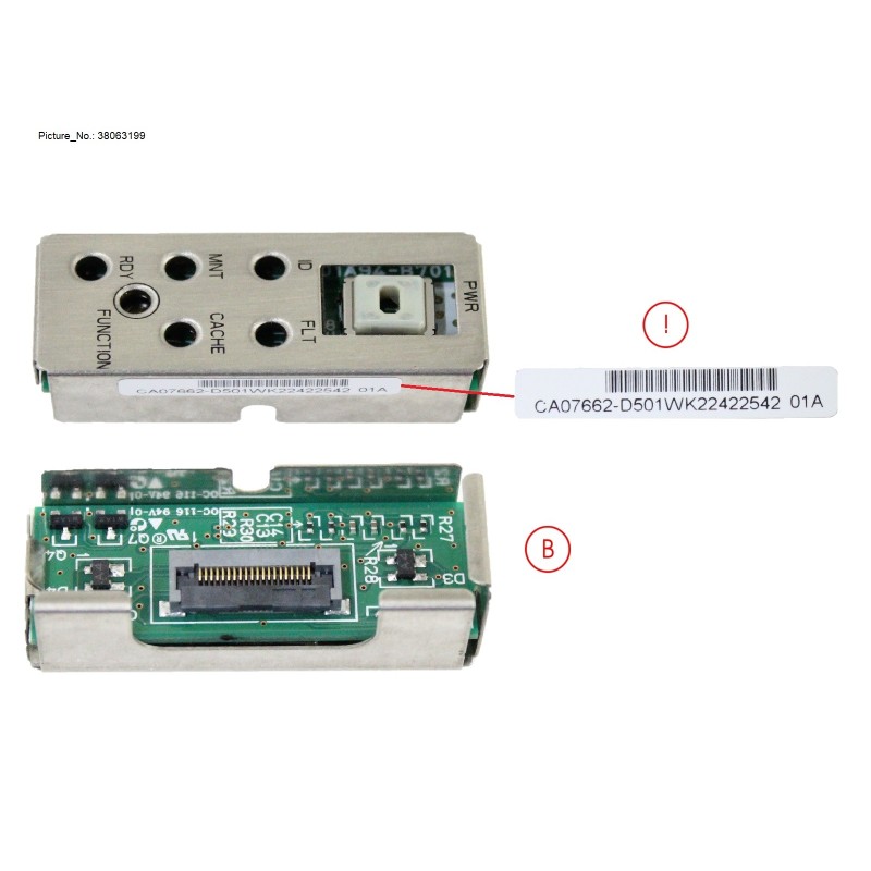 38063199 - DX ENTRY SPARE OPERATION PANEL CE