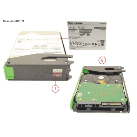 38061198 - DX S4 HD-DE SED DRIVE 3.5  12TB 7.2K