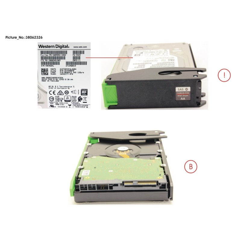38062326 - DX S3.S4 HDDE HD DRIVE 8TB 7.2K