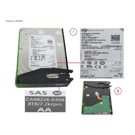 34076239 - DX S4 HDDE HD DRIVE 8TB 7.2K AF