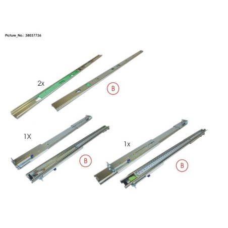 38037736 - DX S3 HD-DE.JX60 RAIL KIT