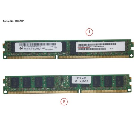 38037699 - DX100.200 S3 CACHEMEM 4GB 1X DIMM