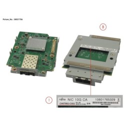 38037706 - DX100.200 S3 CA NIC 2P 10G WO SFP