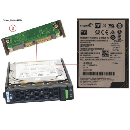 38045513 - HD SATA 6G 2TB 7.2K 512E HOT PL 2.5  BC